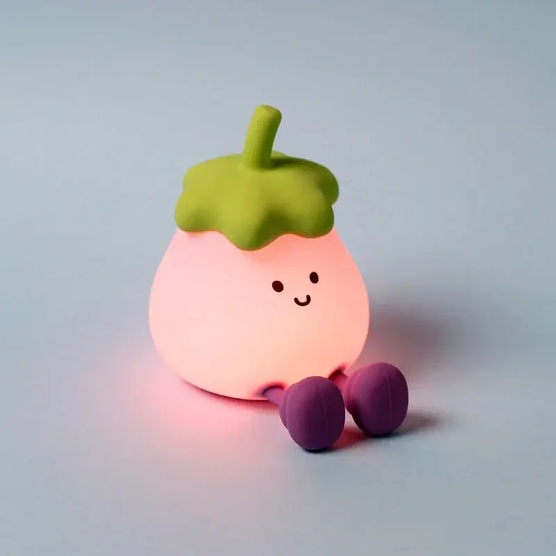 Bestil nu - KAWAII - Eggplant - Phone Holder & Rechargeable Lamp 5.1inch