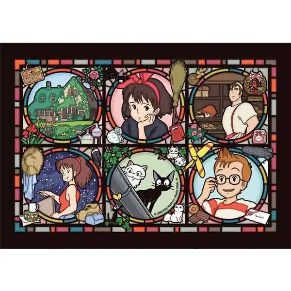 Kan bestilles - KIKI DELIVERY 208 PCS STAINED GLASS PUZZ